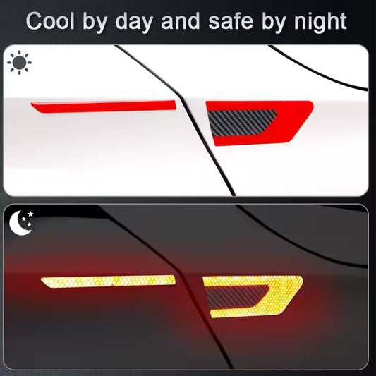 Bandes fluorescentes latérales pour auto
