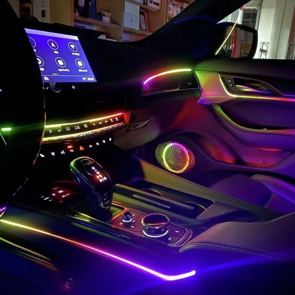 Bandes LED intérieur auto multicolores