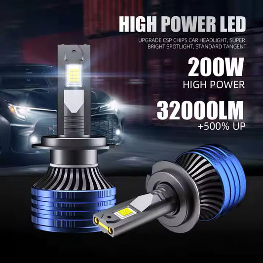 Ampoule LED ultra-puissant pour phares. Puissance: 200Watt avec module canbus