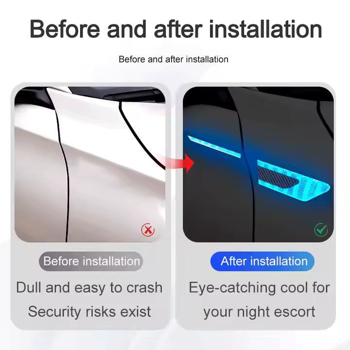 Bandes fluorescentes latérales pour auto