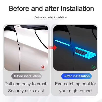 Bandes fluorescentes latérales pour auto