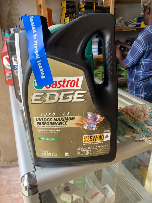 Huile Castrol Edge 5W40 full synthetic 5Quarts=4,7Litres