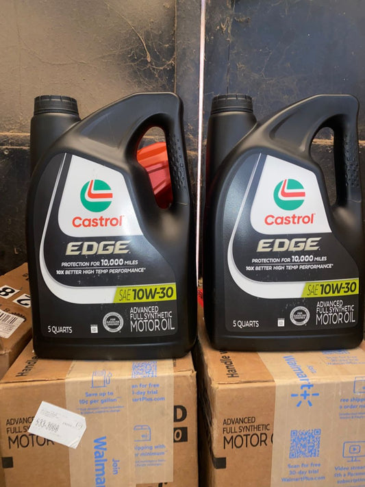 Huile Castrol edge  10W30 full synthetic 5Quarts=4,7Litres
