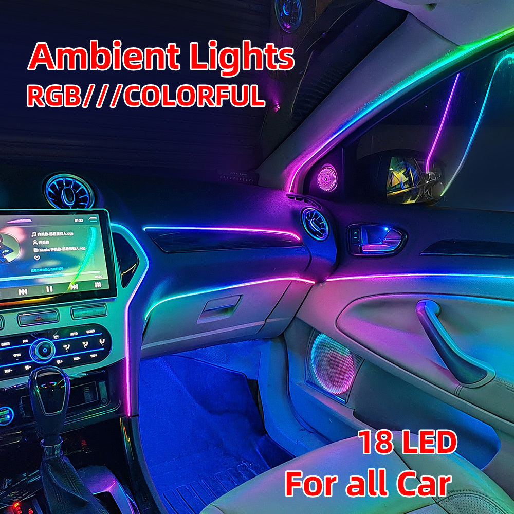 Bandes LED intérieur auto multicolores