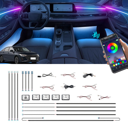 Bandes LED intérieur auto multicolores