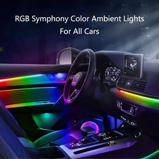 Bandes LED intérieur auto multicolores